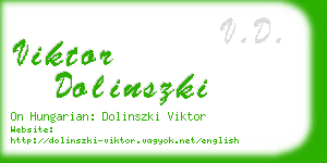 viktor dolinszki business card